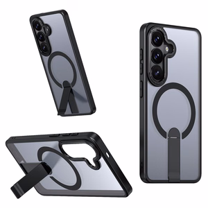 Hybrid Armor X deklas Samsung Galaxy S26 su stovu, suderinamas su MagSafe - juodas