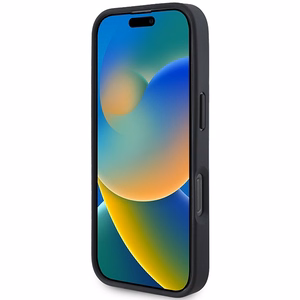 BMW odinis dėklas su karštu antspaudu iPhone 16 Pro - juodas
