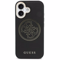 Guess Perforated 4G MagSafe dėklas for iPhone 17 - juodas