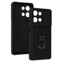 Slide Camera Armor dėklas telefonui Motorola Moto G75 5G juodas