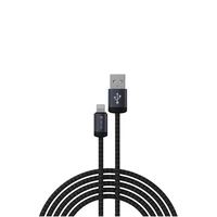 Devia kabelis Gracious EC650 USB - USB-C 1,0 m 2,4A juodas