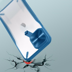 Nillkin Cyclops dėklas iPhone 13 Pro - juodas su kamera apsauga ir sulankstomu stovu