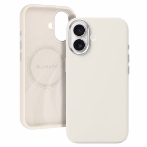 Liavec Silky Case with Metal Camera Frame for Iphone 17 beige