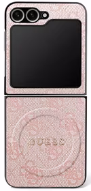 Guess 4G Classic Magnetinis dėklas telefonui Samsung Galaxy Z Flip 7 - rožinė