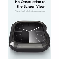 DUX DUCIS dėklas TAMO Apple Watch 10 serijai 46 mm skaidrus su juodu