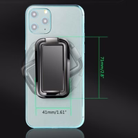 Piršto atramos laikiklis 360 juodas