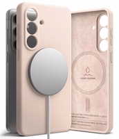 Ringke Silikoninis MagSafe Dėklas for Samsung Galaxy S26 - rožinis