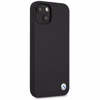 BMW Silicone Signature dėklas telefonui iPhone 13 - juodas