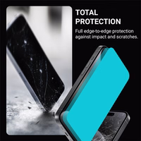 Crong Anti-Bacterial 3D Armor Glass - 9H grūdintas stiklas the entire iPhone 15 Pro screen + installation frame