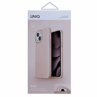 Uniq Lino dėklas telefonui iPhone 13 - rožinė