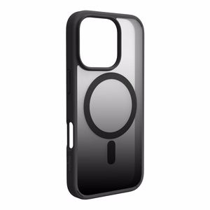 Puro gradiento MagSafe silikoninis dėklas iPhone 16 Pro Max telefonui – juodos spalvos