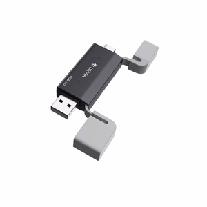 Devia kortelių skaitytuvas 2in1 EL239 USB/USB-C 2.0 juodas