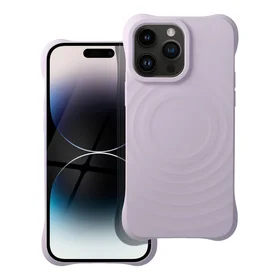 Silikoninis Zephyr Mag dėklas telefonui, suderinamas su MagSafe, skirtas IPHONE 14 PRO MAX, alyvinės spalvos