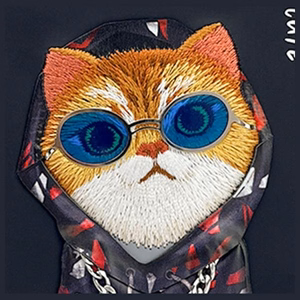 Nimmy Akiniai Kietas Katinas dėklas telefonui iPhone 15 - juodas