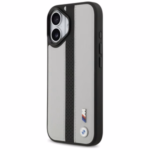 BMW M Perforuoto Dryžio Logotipas Magnetinis Dėklas telefonui iPhone 17 - pilkas
