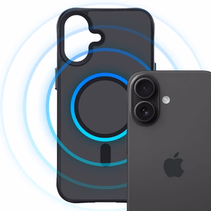 3mk Dūminis Magnetinis dėklas su MagSafe iPhone 16 Plus - pusiau permatomas