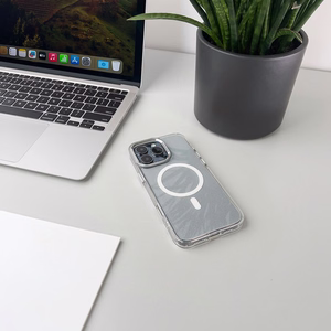 "Samsung Galaxy S26 Ultra" blizgantis dėklas, suderinamas su "MagSafe" - baltas