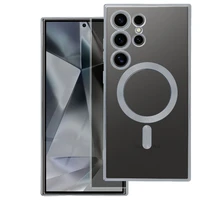 ELECTRO MAG COVER dėklas, suderinamas su MagSafe, skirtas SAMSUNG A37, sidabrinis