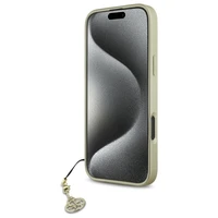 Guess 4G Charms Kolekcijos dėklas iPhone 16 Pro - rudas