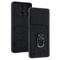 Slide Camera Armor dėklas telefonui Motorola Edge 60 5G, juodas