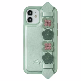 Kingxbar Sweet Series dėklas telefonui dekoruotas originaliais Swarovski kristalais iPhone 12 Pro / iPhone 12 Pro Max žalias