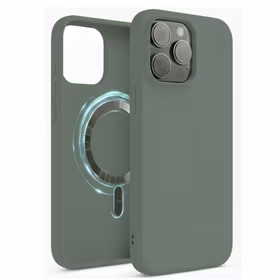 Dėklas "TM MagSafe Silicone" iPhone 15 / Kiparisinis /