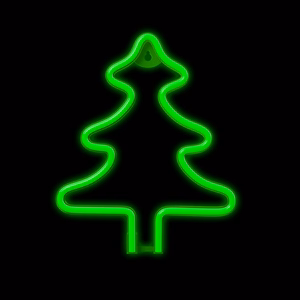 Žalias LED neoninis kalėdinės eglutės šviestuvas FLNE16 Forever Light