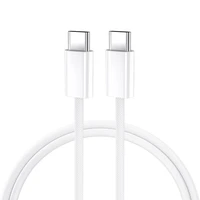 BWOO kabelis USB-C - USB-C 2m 60W baltas