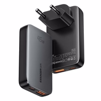 Įkroviklis Essager "GaN Ultra" juodas 45W (1xPD / 1xQC3.0)