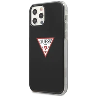 Guess GUHCP12LPCUCTLBK iPhone 12 Pro Max 6.7" juodas kietas dėklas Triangle kolekcija