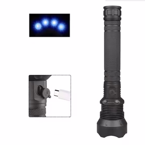 Wozinsky WLT-20W tactical flashlight 20 W 2000 lm CREE diodes IP65 with adjustable beam - black