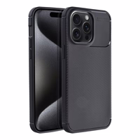 Dėklas telefonui CARBON PREMIUM IPHONE 15 Pro Max juodas