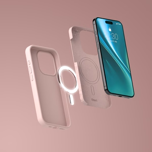 Etteri silikoninis magnetinis dėklas telefonui iPhone 13 6,1" šviesiai rožinis