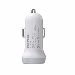Devia automobilinis įkroviklis Smart 2x USB 3,1A baltas