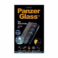 PanzerGlass E2E Anti-Bluelight iPhone 12 Pro Max 6,7" dėklas Friendly AntiBacterial Microfracture juodas/juodas