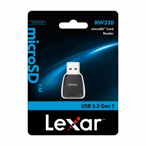 Lexar RW330U USB 3.2 micro SD, UHS-I atminties kortelių skaitytuvas