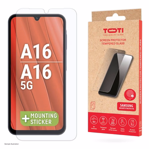 Grūdintas stiklas 2D ekrano apsauga, skirta Samsung Galaxy A26/A16/A17, skaidri