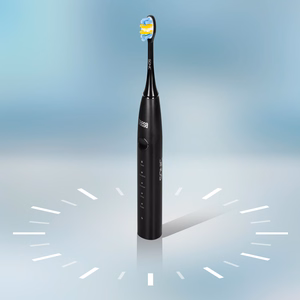 TEESA SONIC 2 garsinis dantų šepetėlis, juodas, 5 režimai, kelioninis dėklas, USB-C