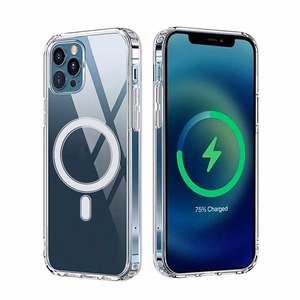 Smūgiams atsparus 1,5 mm Mag dėklas iPhone 17 Pro Max 6,9" / iPhone 18 Pro Max 6,9 skaidrus, su didele anga