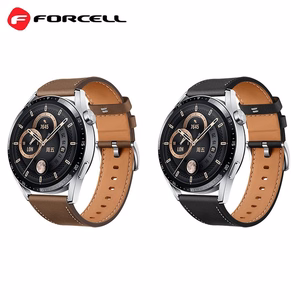 FORCELL F-DESIGN FS21 ekologiškos odos dirželis SAMSUNG laikrodžiui 20 mm rudas
