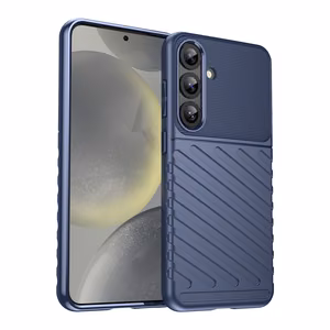 Griaustinio dėklas Samsung Galaxy S25+ silikoninis šarvuotas dangtelis - mėlynas