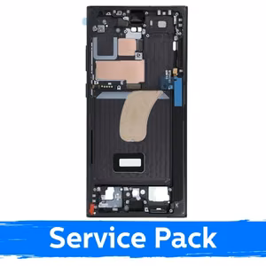 Vidurinis rėmas Samsung S918 S23 Ultra / Phantom Black / (Service Pack)