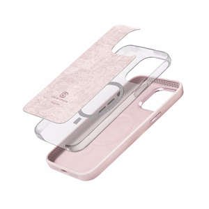 Crong Color Cover LUX Magnetic dėklas, skirtas iPhone 15 Plus, suderinamas su MagSafe, rožinis
