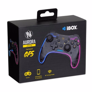 iBox IGP5 žaidimų valdiklis juodas Bluetooth geimpadis analoginis / skaitmeninis Android, Nintendo Switch, Nintendo Switch Lite, Nintendo Switch OLED, PC, iOS
