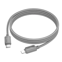Kabelis USB C į Lightning Hoco PD 27W 1 m X113 pilkas