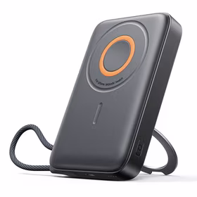 Išorinė baterija Joyroom "JR-PBM02 3in1" juoda 10000mAh (Belaidis įkrovimas 15W)