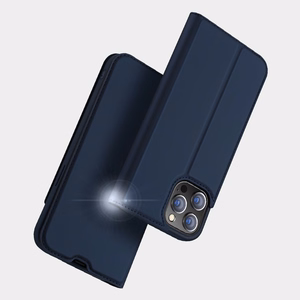 Dux Ducis Skin Pro knygos tipo dėklas telefonui iPhone 13 Pro Max mėlynas