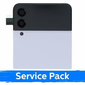 LCD ekranas suderinamas su Samsung F711 Z Flip3 (OUTER) su rėmeliu / Baltas / (Service Pack)