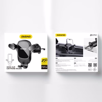 Dudao F5Pro automobilinis telefono laikiklis, tvirtinamas prie oro angos – juodas