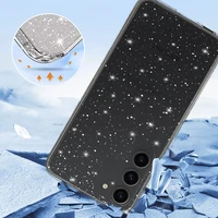 Crystal Glitter dėklas telefonui Samsung Galaxy S23 - sidabrinė